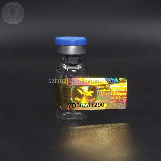 Großhandel Hochwertige 3D-Hologrammbilder 10ml Fläschchen etiketten hersteller