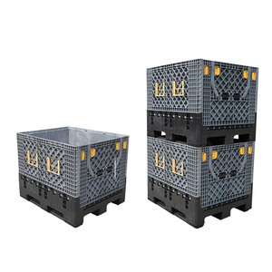 Plegable y apilable plástico mega bin para piezas de camiones libre - Product Image 3