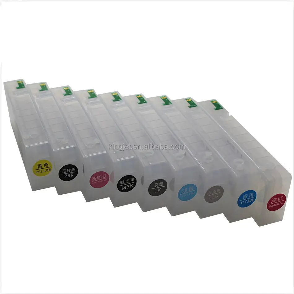 Cartucho de tinta de embalaje a granel para Epson Surecolor P600 P800, cartucho de tinta de repuesto