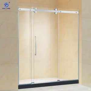 KMRY Kd5306 Shower Door Factory Wholesale Bathroom Shower Booth 3 Panels Bathroom Sliding Glass Stainless Steel Foshan Straight