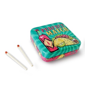Boîte d'allumettes en étain, 10 pièces, emballage bon marché - Product Image 3