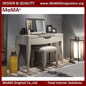 Panana — ensemble de chambre à coucher en peinture grise, Design OEM, haute qualité, élégant, miroir, coiffeuse - Product Image 5