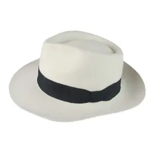 MICHAEL JACKSON MJ Trắng Fedora Len Hat Cap Costume hat len trắng