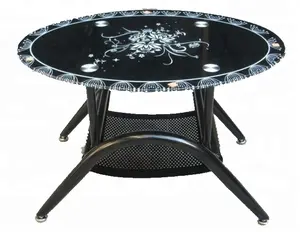 Modern Glass Furniture Round Glass Coffee Table