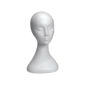 Hottest Black Female Styrofoam Foam Mannequin Manikin Head Model