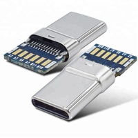 Carcasa de Conector USB Tipo C 3.13.0 2.0 de Fabricación Industrial con PCB y Conector Macho