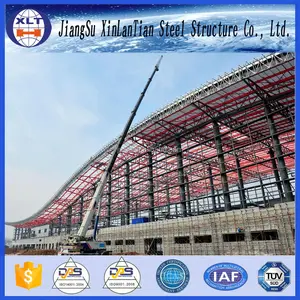 Lớn Tuổi Thọ Prefab Kết Cấu Thép Airport đối với Bán