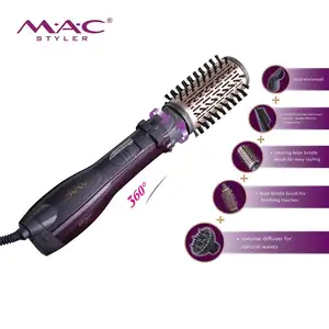 Peine <span class=keywords><strong>de</strong></span> <span class=keywords><strong>pelo</strong></span> personalizado, herramienta moldeadora <span class=keywords><strong>de</strong></span> barba, peine 5 en 1, multifunción, <span class=keywords><strong>secador</strong></span> eléctrico, Cepillo giratorio - Product Image 1