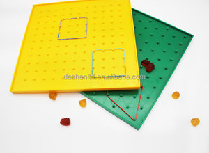 Amazonchoice deshen phát triển 6-Set hai mặt geeboard giáo dục 11*11 pins đồ chơi toán học 25.5x25.5cm 5 + unisex nhựa - Product Image 2