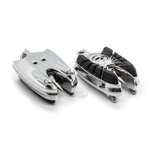Viuda Clavijas Macho Monte Chrome Ias Estriberas Clavija Para Harley FXST FLH XL DYNA - Product Image 5