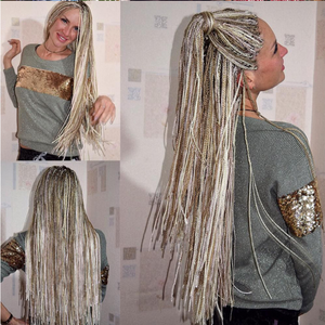 ZIZI Box Braid 18 pollici 100+g Fibra Proteica Sintetica Capelli Finti Locs Ricci per Intrecciare - Product Image 3