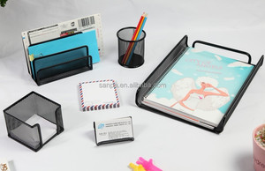 Set di Cancelleria in Rete Metallica da 6 Pezzi per Scuola e Ufficio, Nuovo Arrivo Personalizzato 2026 - Product Image 5