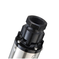 Pompe à eau submersible 1,5 CV pour puits peu profonds et profonds, pompe centrifuge multi-étages haute pression avec moteur en cuivre