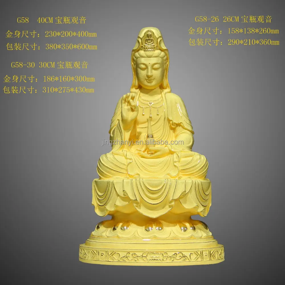 Jingzhanyi Jewelry Factory Manufacturing Gold-plated gifts, The temple displays Buddha statues, Christmas gifts