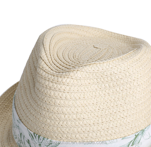 Cappello di paglia Fedora bianco marrone nero con modello decorativo nastro cappello <span class=keywords><strong>Borsalino</strong></span> - Product Image 5