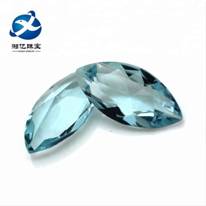 <span class=keywords><strong>Faux</strong></span> <span class=keywords><strong>Diamant</strong></span> Ciel Bleu Marquise Cut Cristal <span class=keywords><strong>Verre</strong></span> Synthétique Pierres Précieuses - Product Image 1