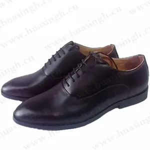 LLJ, hot selling quality assured black classic dress team leaders office shoes for men HSA120