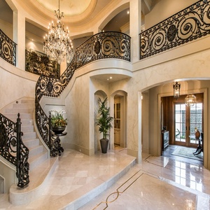 Trilhos interiores luxuosos do ferro forjado estilo europeu projetos para Villas fotos incluídas - Product Image 2