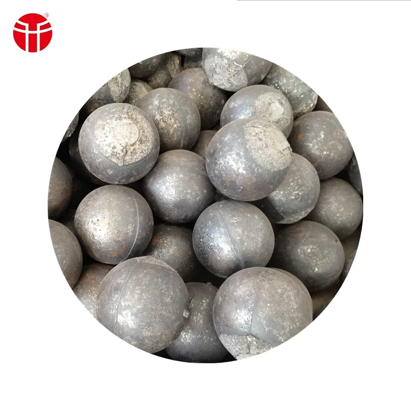 40 Mm Tinggi Chrome Cast Grinding Media Bola Ditempa Bola Baja untuk Ball Mill