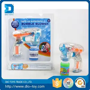 の輸入品フル- 自動バッテリーと泡の銃のおもちゃ子供のためのライトが付いている
