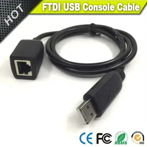 FTDI USB RS232 Port COM Seri Ke RJ45 Kabel Rollover Konsol Pria untuk Router Cisc, 1.8M