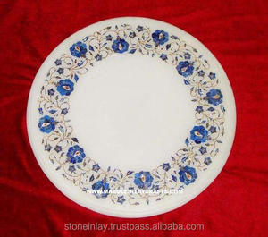 White <b>Italian</b> Marble Inlay Design Coffee Table <b>Top</b> 2021 - Product Image 1