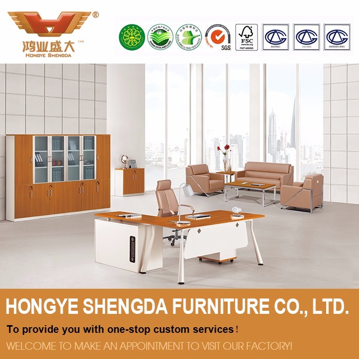 Bureau de direction table avec table d'appoint