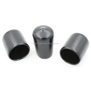 ID 50mm Height 30mm Black Rubber End Caps For Pipe Tubing
