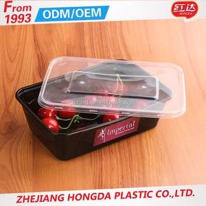 Récipient alimentaire rectangulaire en plastique jetable <span class=keywords><strong>hermétique</strong></span> micro-ondable de personnalisation en gros d'usine avec le <span class=keywords><strong>meilleur</strong></span> prix - Product Image 4