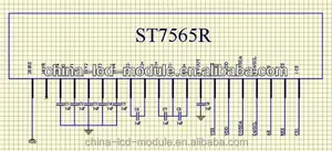 SPI इंटरफ़ेस एलसीडी मॉड्यूल के साथ 17mm पांचवें वेतन आयोग JHD12864-G06BOW-G