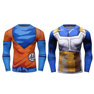 Camiseta Deportiva Cody Lundin para Hombre, Diseño <span class=keywords><strong>Animal</strong></span>, Goku Superhéroe Saiyan, Impresión 3D, Manga Larga, Sublimación - Product Image 3