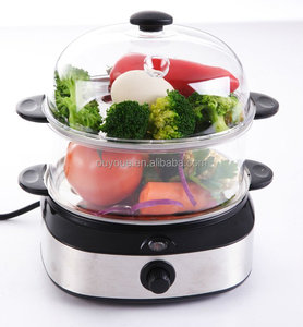 Olla Eléctrica Doble de Acero Inoxidable Negra, Mini Cocedor Automático de Huevos de <span class=keywords><strong>7</strong></span> Cuartos con Interruptor de Palanca, para Huevos Fritos y Asados en el Hogar - Product Image 6
