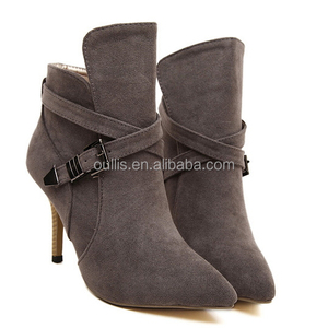 2016 di vendita caldo di modo delle ragazze di inverno stivali tacco alto alla caviglia PY3269 - Product Image 2