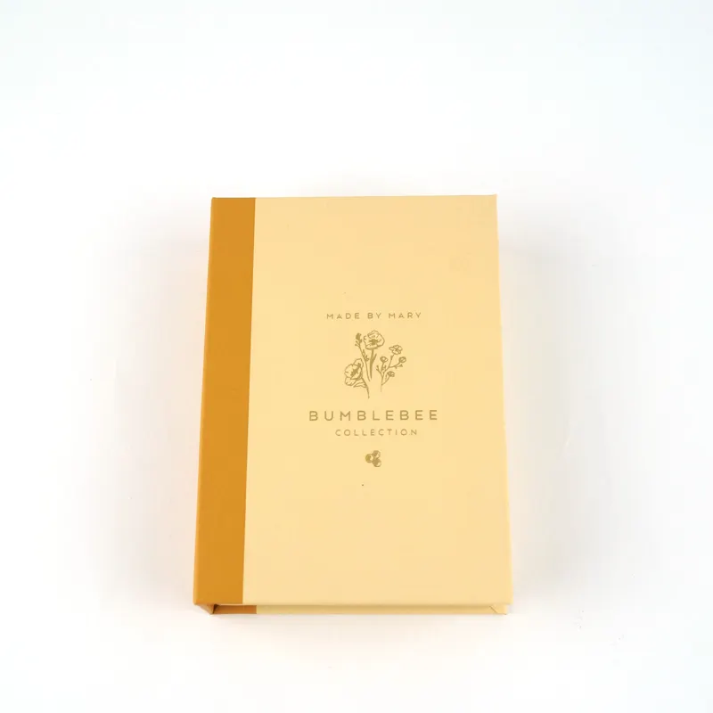 Boîte en papier rigide forme de livre, carton pour emballage de bijoux, dragées mariage, boîte rectangulaire convertible