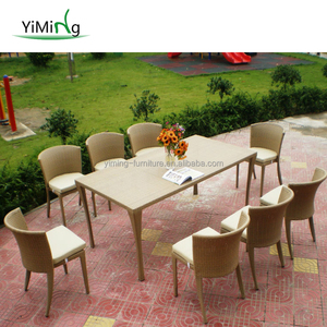 Meubles de jardin en osier, fait sur mesure, Table avec chaise, offre spéciale - Product Image 2