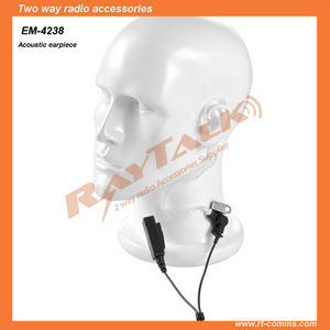 Kits Covert seguridad auricular del auricular de radio de dos vías de aire del tubo con Big Laple PTT - Product Image 1