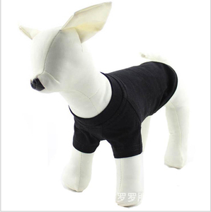 थोक पालतू कपड़े 100% कपास सादे कुत्ते टी शर्ट कपड़े - Product Image 3