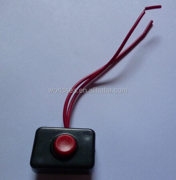 Promotion! 2 Wire Plastic Momentary Adhesive Base Push Button Action Wiring Switch for Car Auto Horn