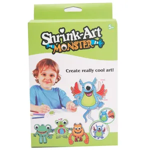 Hot Sale Anak-anak DIY Kerajinan Buatan Tangan Shrink Art Monster Toys