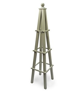 Obélisque en bois pour la décoration de jardin, support pour plantes grimpantes - Product Image 2