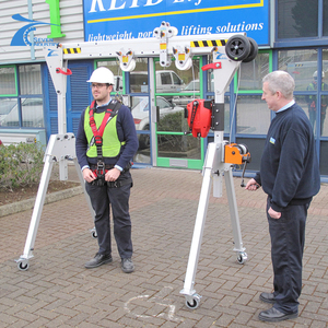 Manual Portable aluminium Gantry Crane dengan <span class=keywords><strong>Hoist</strong></span> - Product Image 3