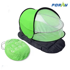 baby travel bed Portable baby beach tent UPF 35+ sun shelter pop up mosquito net and Sleeping Pad and 2 Pegs super lightweight