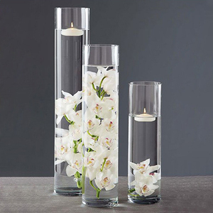 Elegant Glass Votive Candle Holders/glass Cylinder <strong>Vases</strong> for Hotel Event Restaurant/<strong>cheap</strong> clear Glass Cylinder <strong>Vases</strong> - Product Image 5