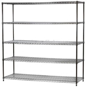 48-Inch Wide x 72-Inch High x 18-Inch <strong>Deep</strong> Decorative Chrome Wire <strong>Shelving</strong> Unit Heavy Duty 5-Tier Steel <strong>Shelving</strong> - Product Image 2