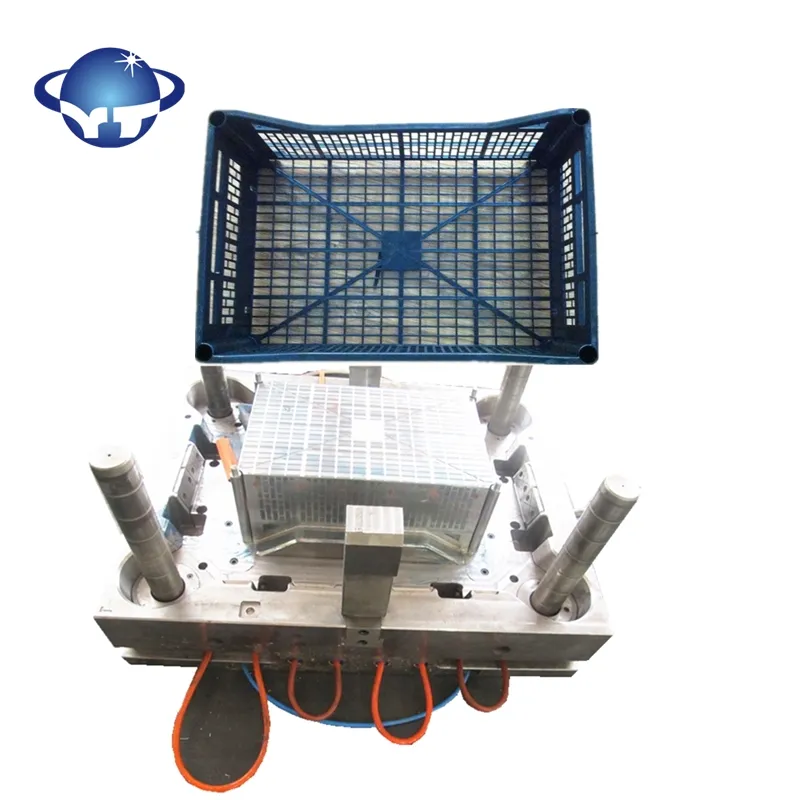 good quality utility basket turnover box mold customized various size fruit storage crate mould