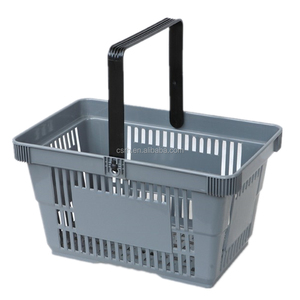 Cesta de plástico de un solo Mango para tienda, cesta de plástico de 22L, 445x290x245mm, de un solo Mango, para tienda - Product Image 3