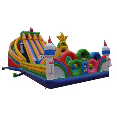 New style Inflatable bounce outdoor playground equipment slide