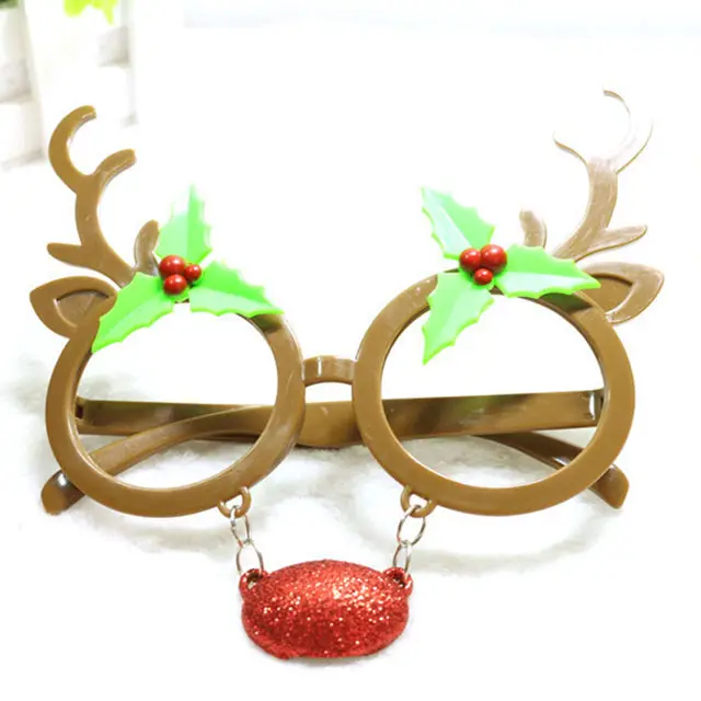 DLP9069素敵なエルクステレオパーティーメガネ小さな枝角面白いクリスマスデコレーションフェスティバルサングラス
