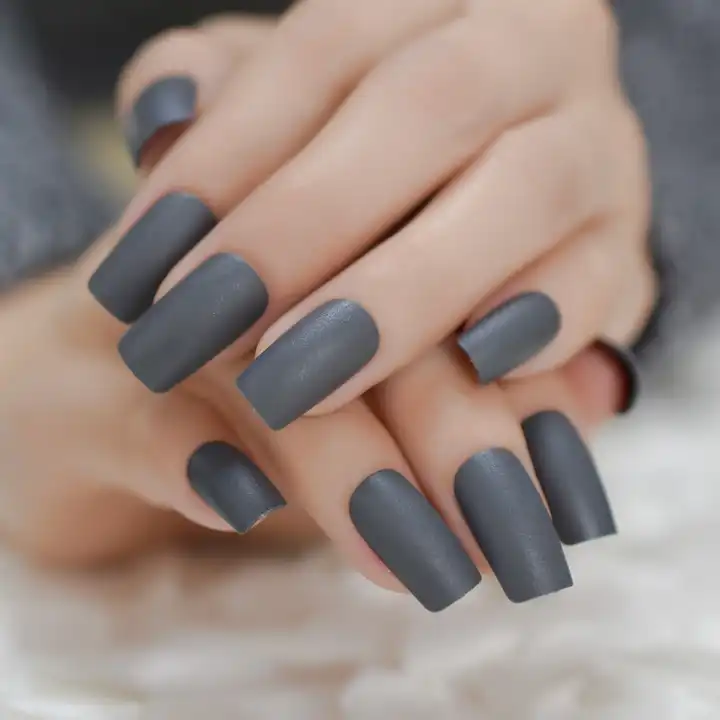 Matte Dark Gray Gel Polish On Dark Background Under Lamp Stock Photo,  Picture and Royalty Free Image. Image 138553842.