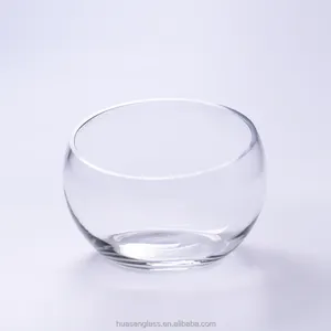 wholesale high quality competitive price The bright material ball oblique mouth glass fish bowl set